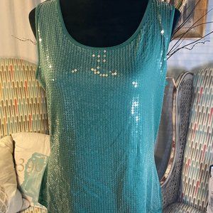 Joan Rivers Sequined Tank-Top